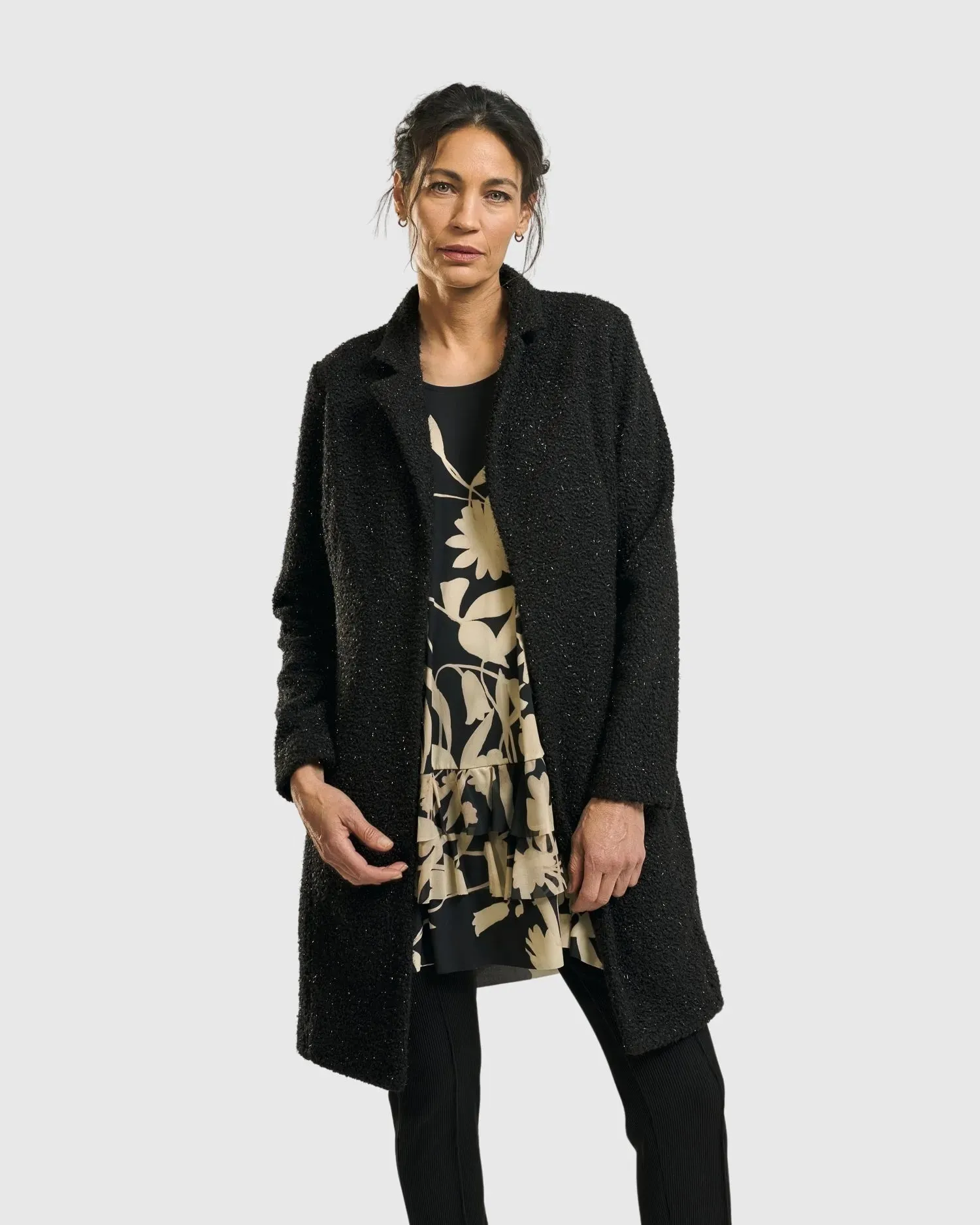 Aquarius Cardigan Jacket, Charcoal