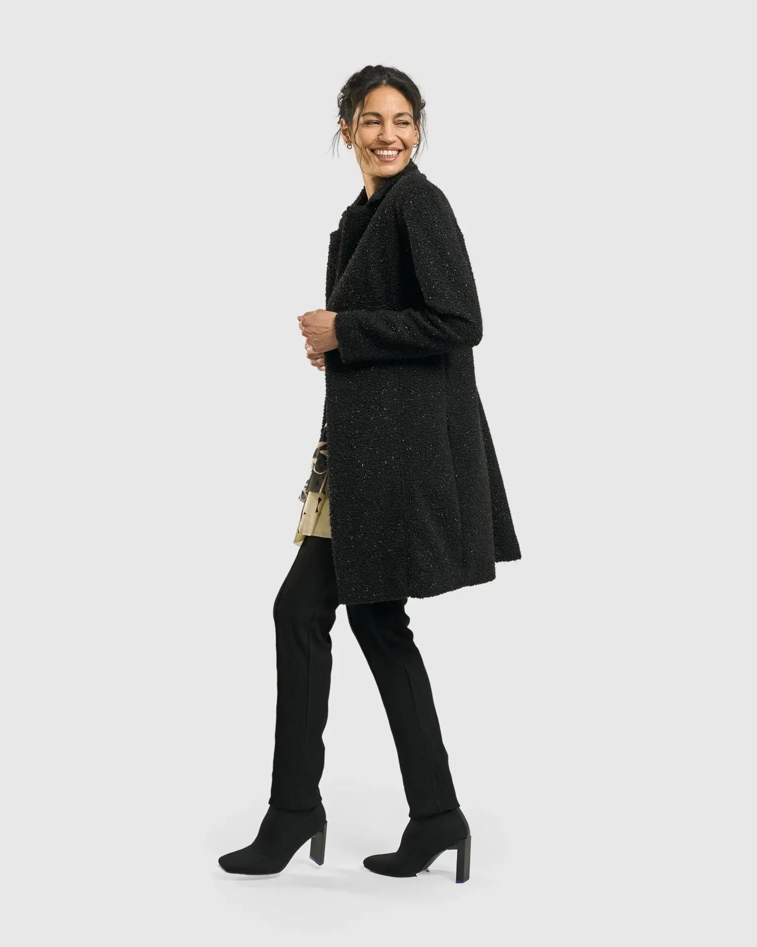 Aquarius Cardigan Jacket, Charcoal