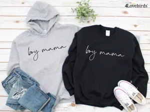 Boy Mama Sweatshirt, Mom Life Hoodie, Mother's Day Long Sleeve Shirt, Funny Mother's Day Gift, Mom Of Boys, Gift for Mom, Cute Mom Shirt