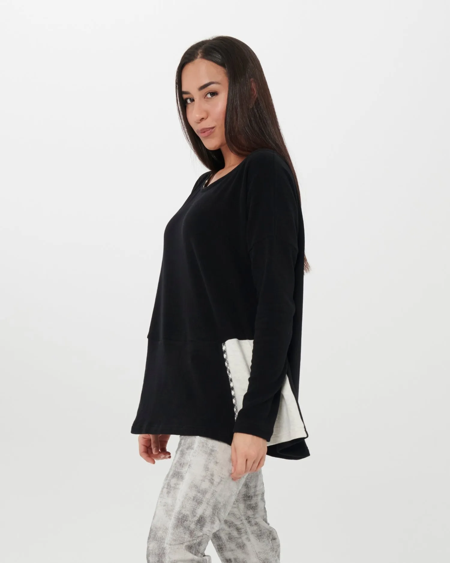 Chiara Cocol Biba Jacquard Sweater, Black