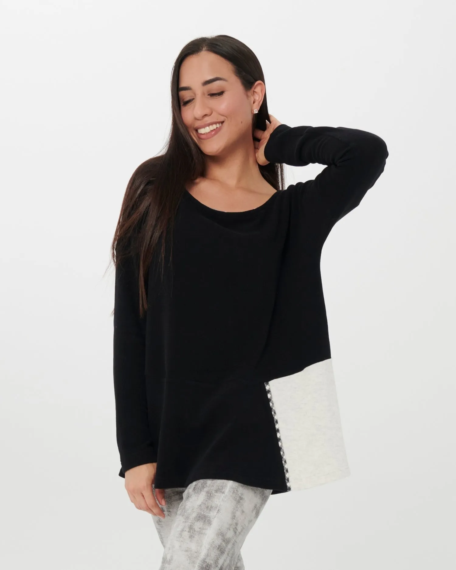 Chiara Cocol Biba Jacquard Sweater, Black