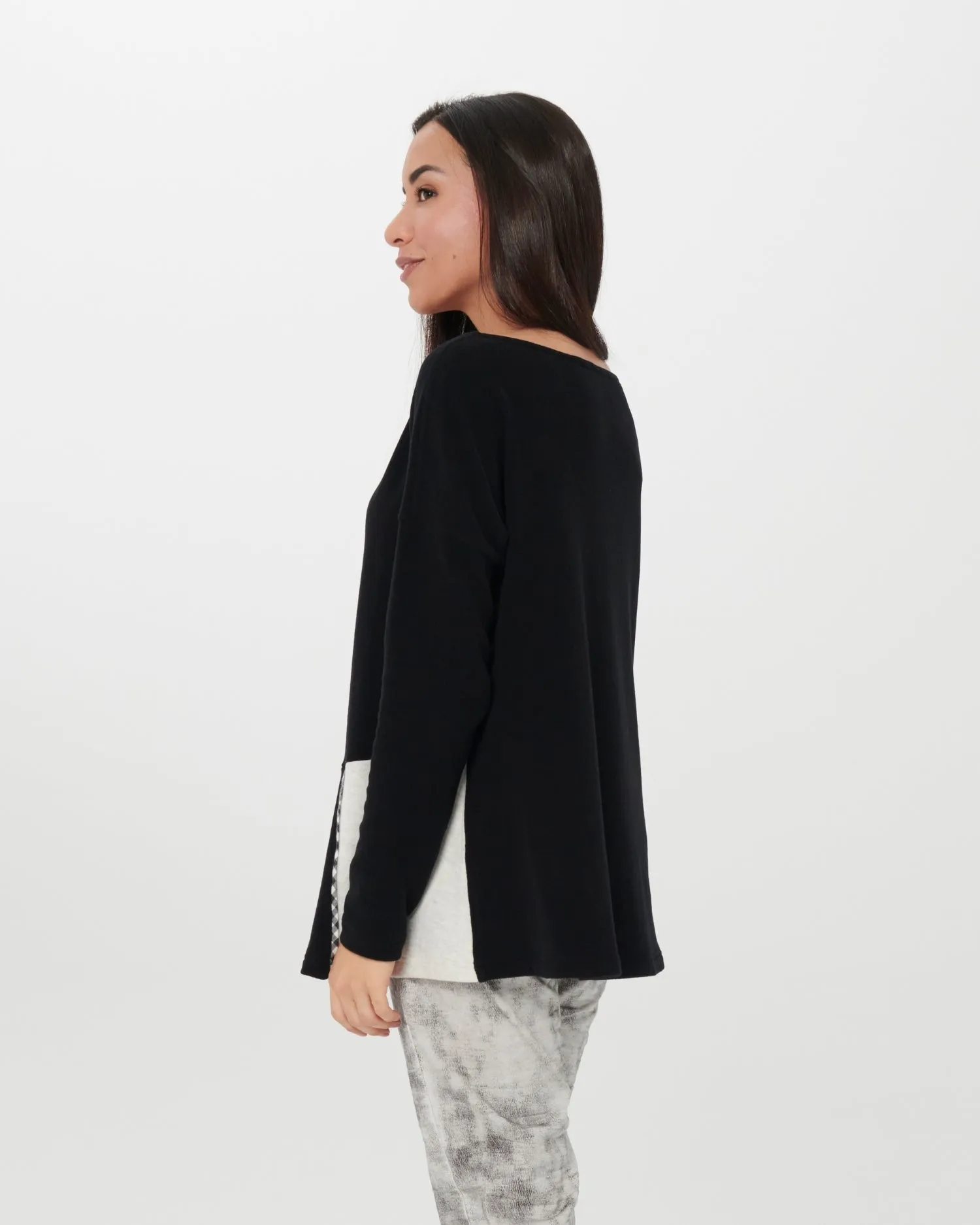 Chiara Cocol Biba Jacquard Sweater, Black
