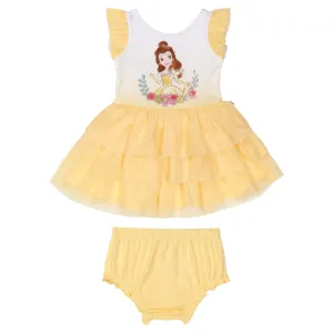 Disney Belle Flutter Tiered Tutu Dress with Bloomer