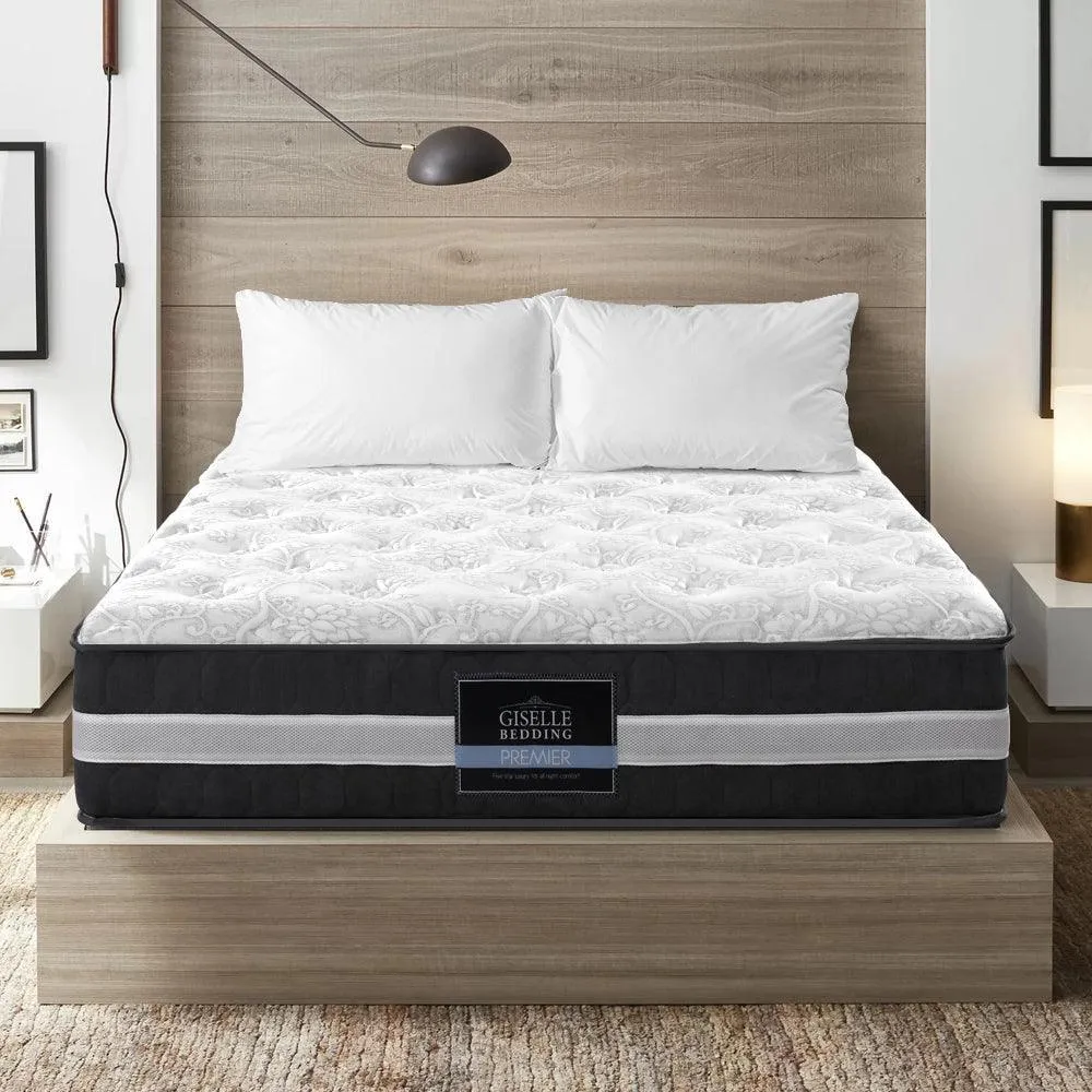 Giselle Bedding Lotus Tight Top Pocket Spring Mattress 30cm Thick  - Double