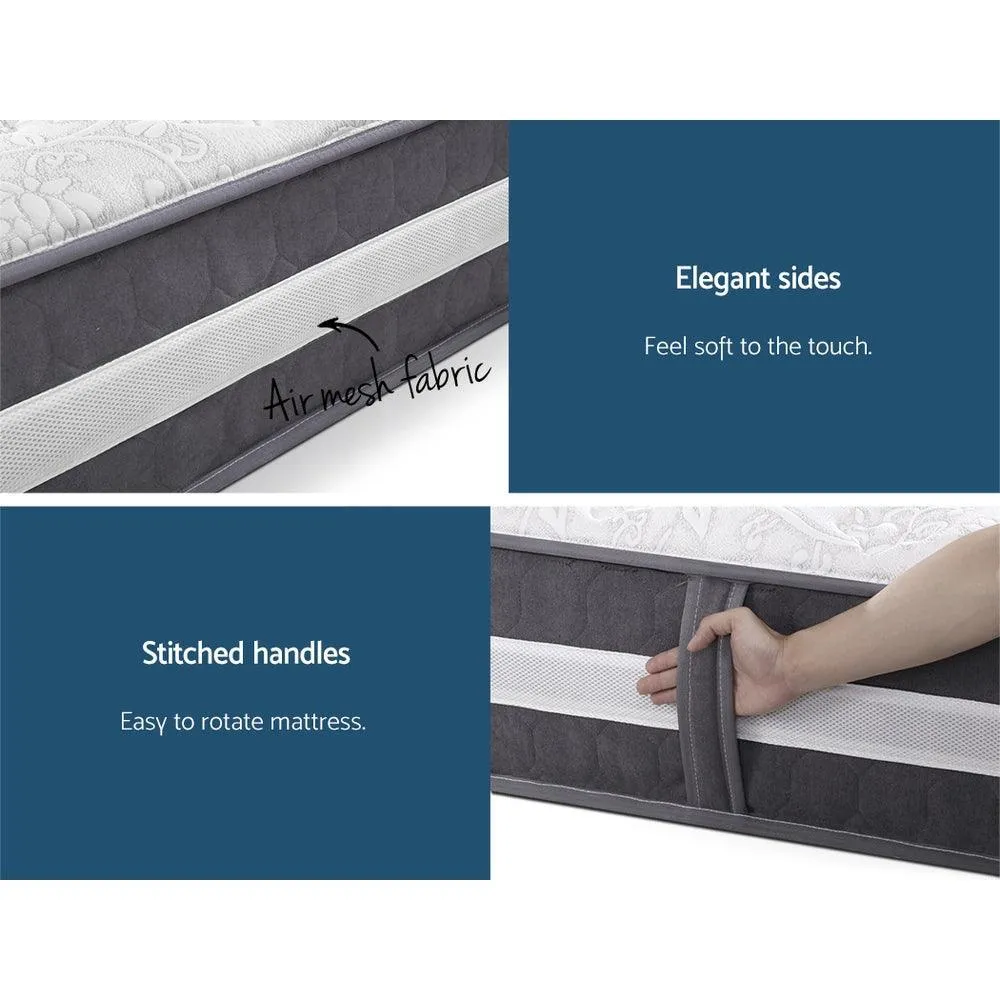 Giselle Bedding Lotus Tight Top Pocket Spring Mattress 30cm Thick  - Double