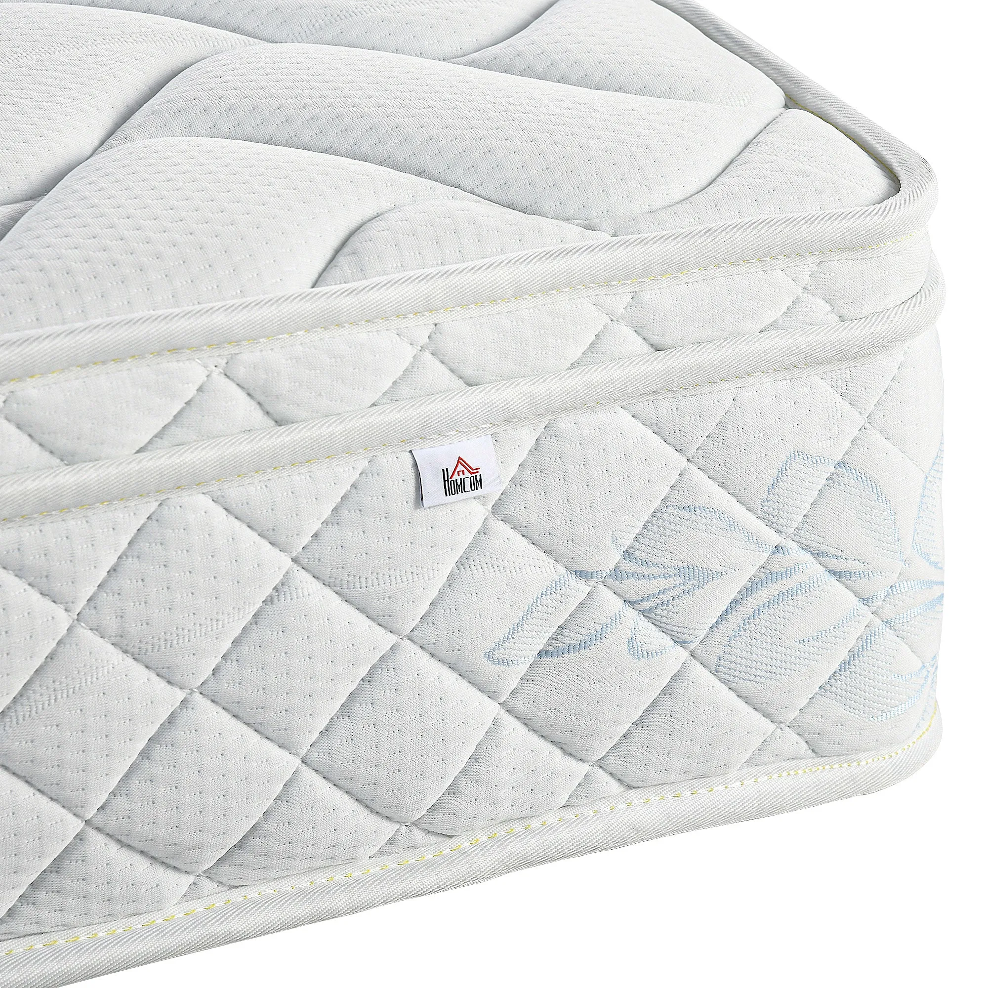 King Mattress, Pocket Sprung Mattress in a Box with Breathable Foam and Individually Wrapped Spring, 200cmx150cmx22.5cm, White