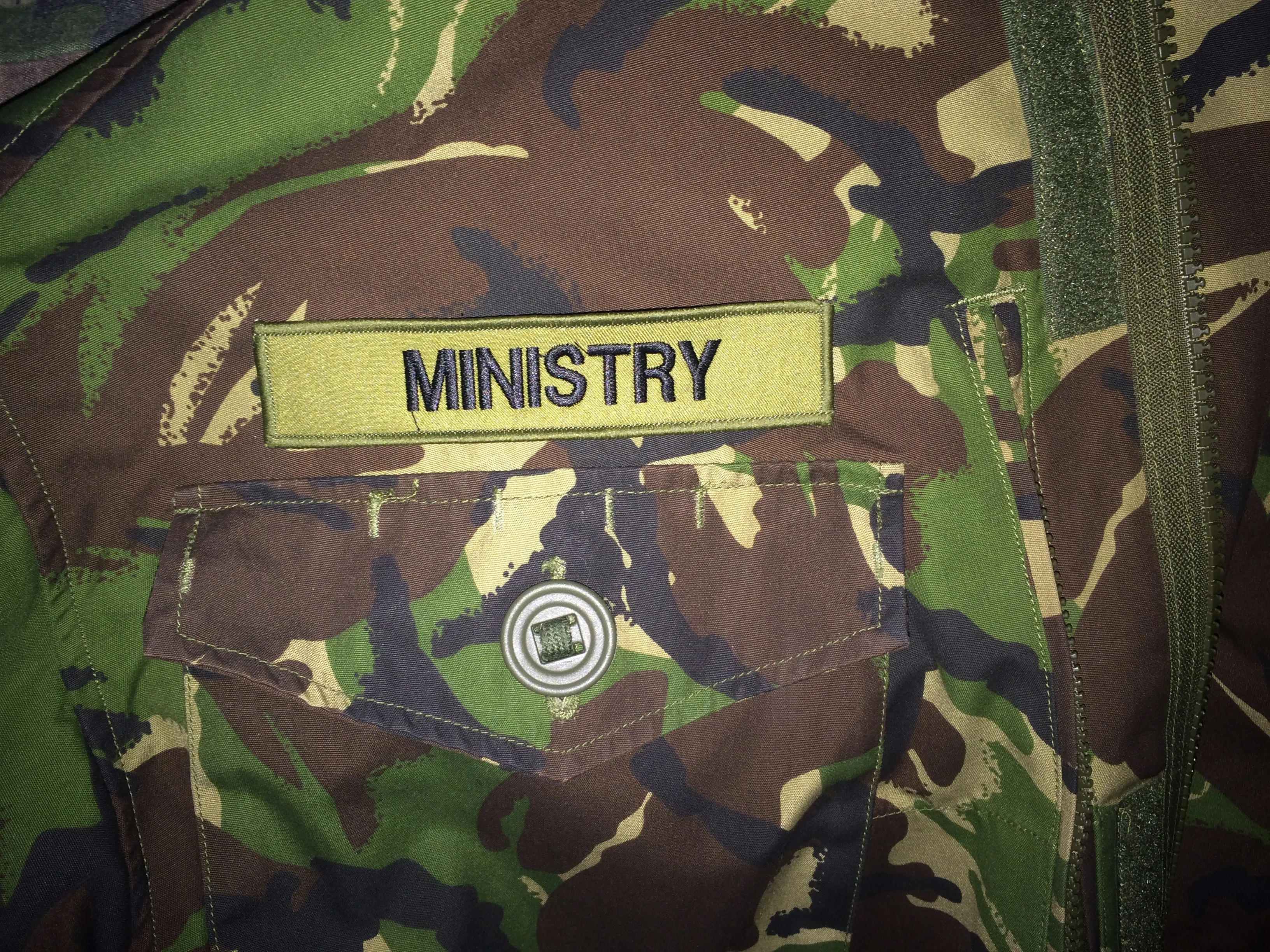Ministry Piss Army Camouflage Woodland DPM Jacket Filth Pig Industrial Metal
