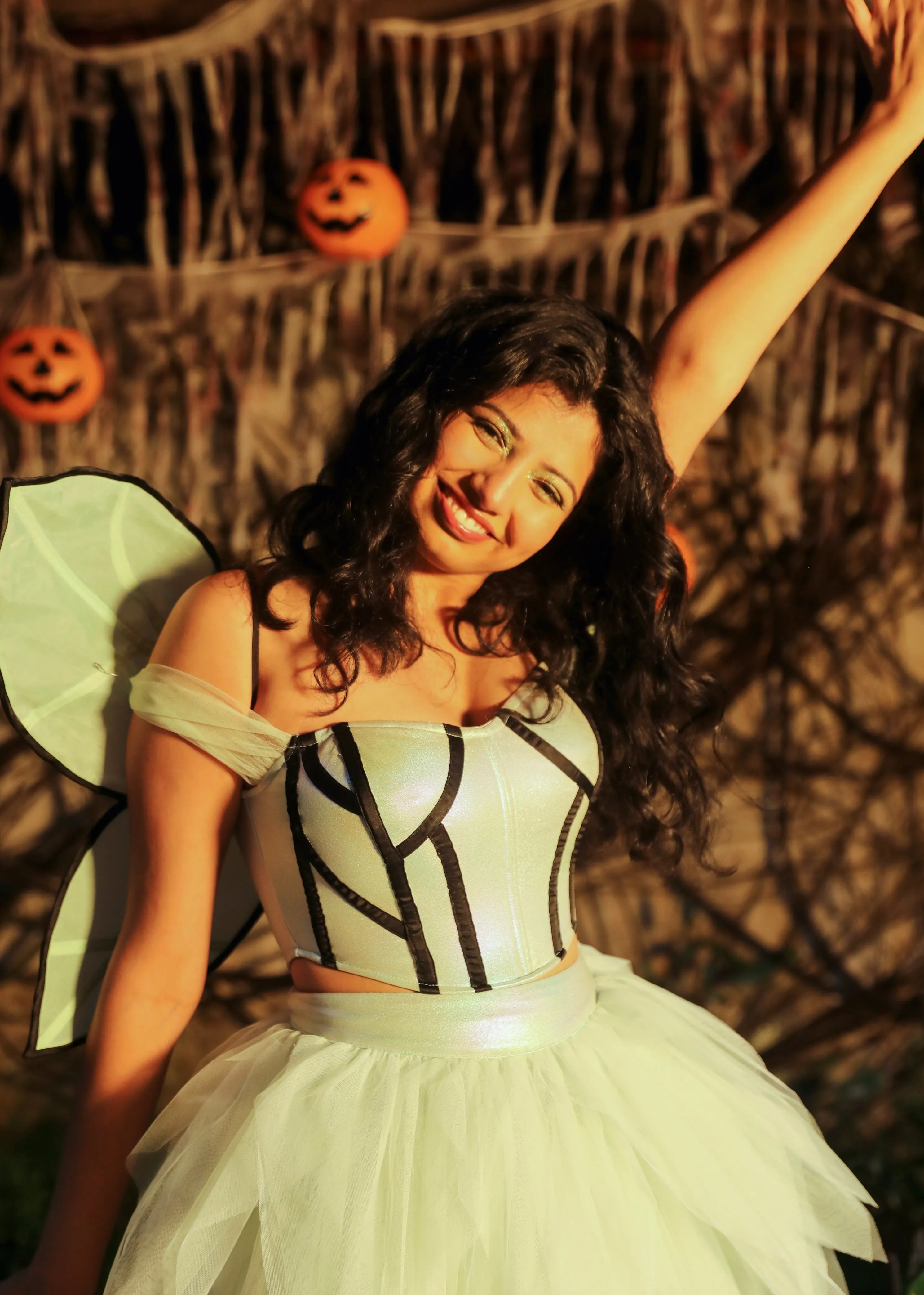 Roxy Sage Green Iridescent Corset Set