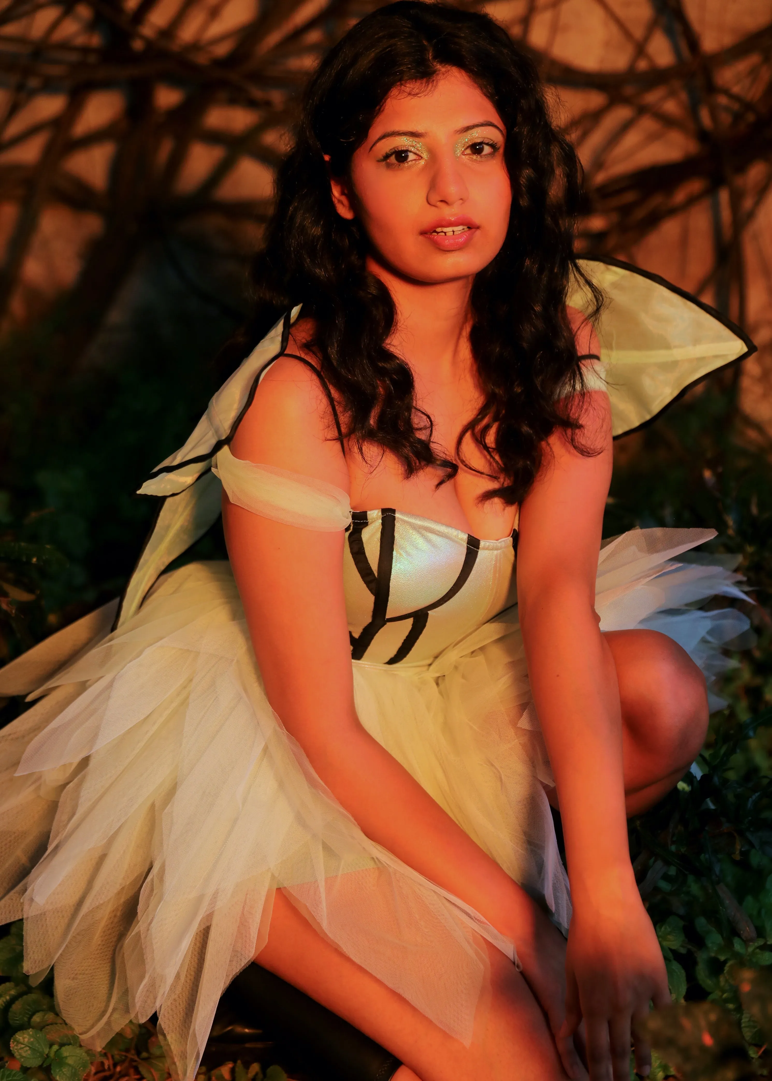 Roxy Sage Green Iridescent Corset Set