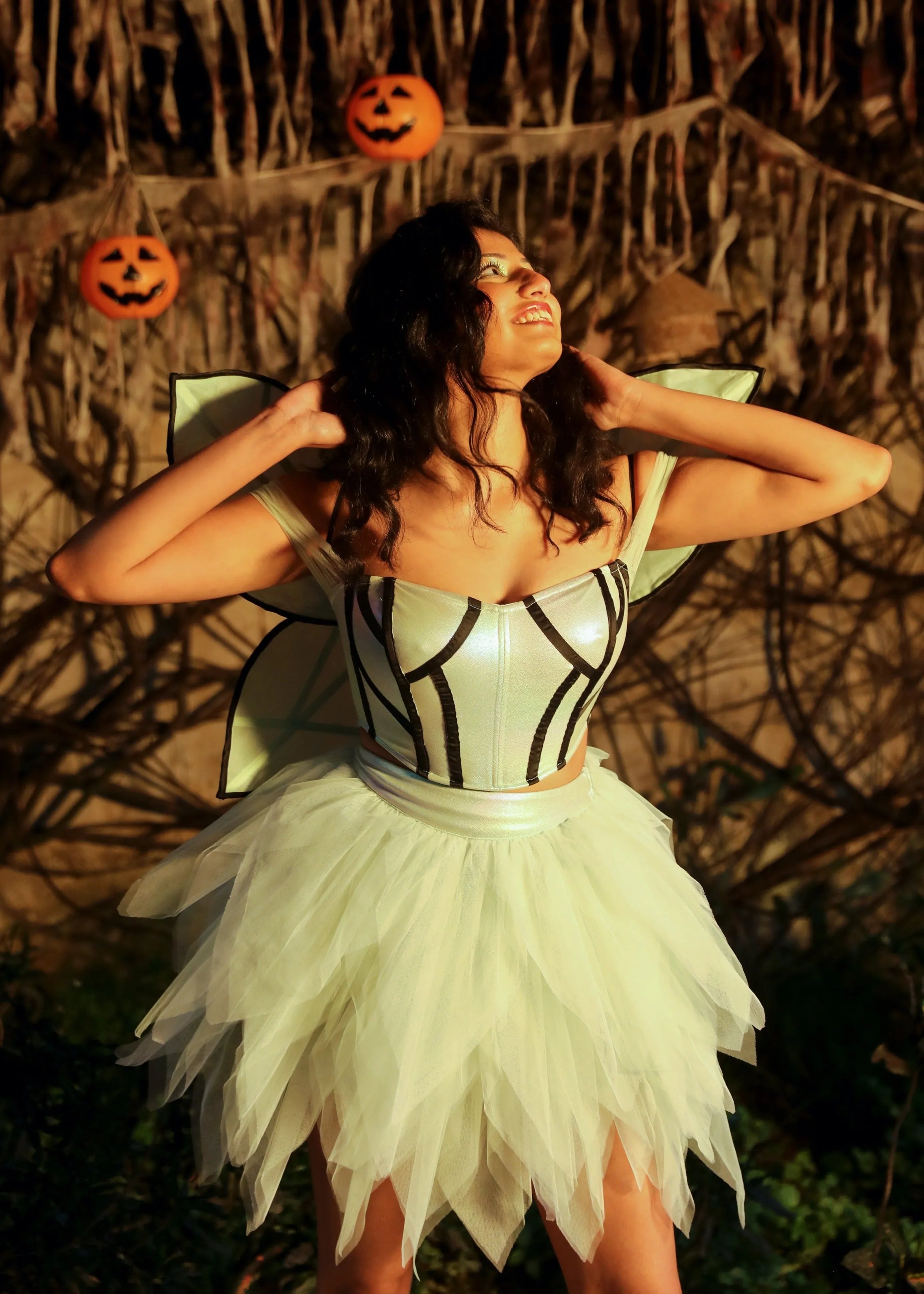 Roxy Sage Green Iridescent Corset Set