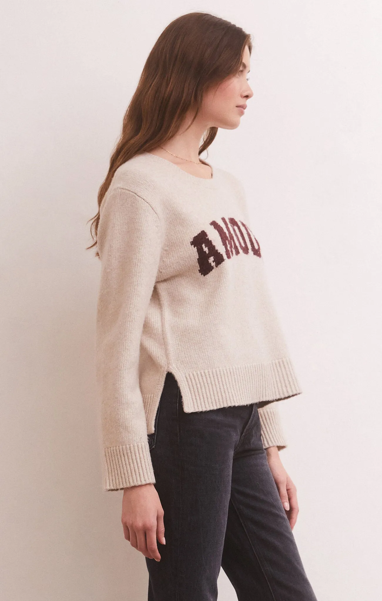 ZSU Serene Amour Sweater in Oatmeal